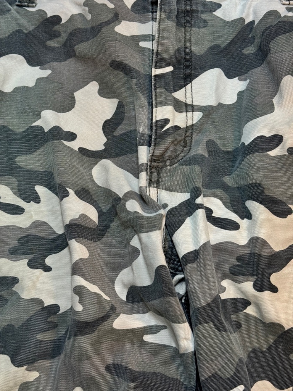 Carhartt Shorts Men’s 38 Gray Camo Cargo Relaxed Fit 11 Inseam Workwear Summer - Picture 3 of 8